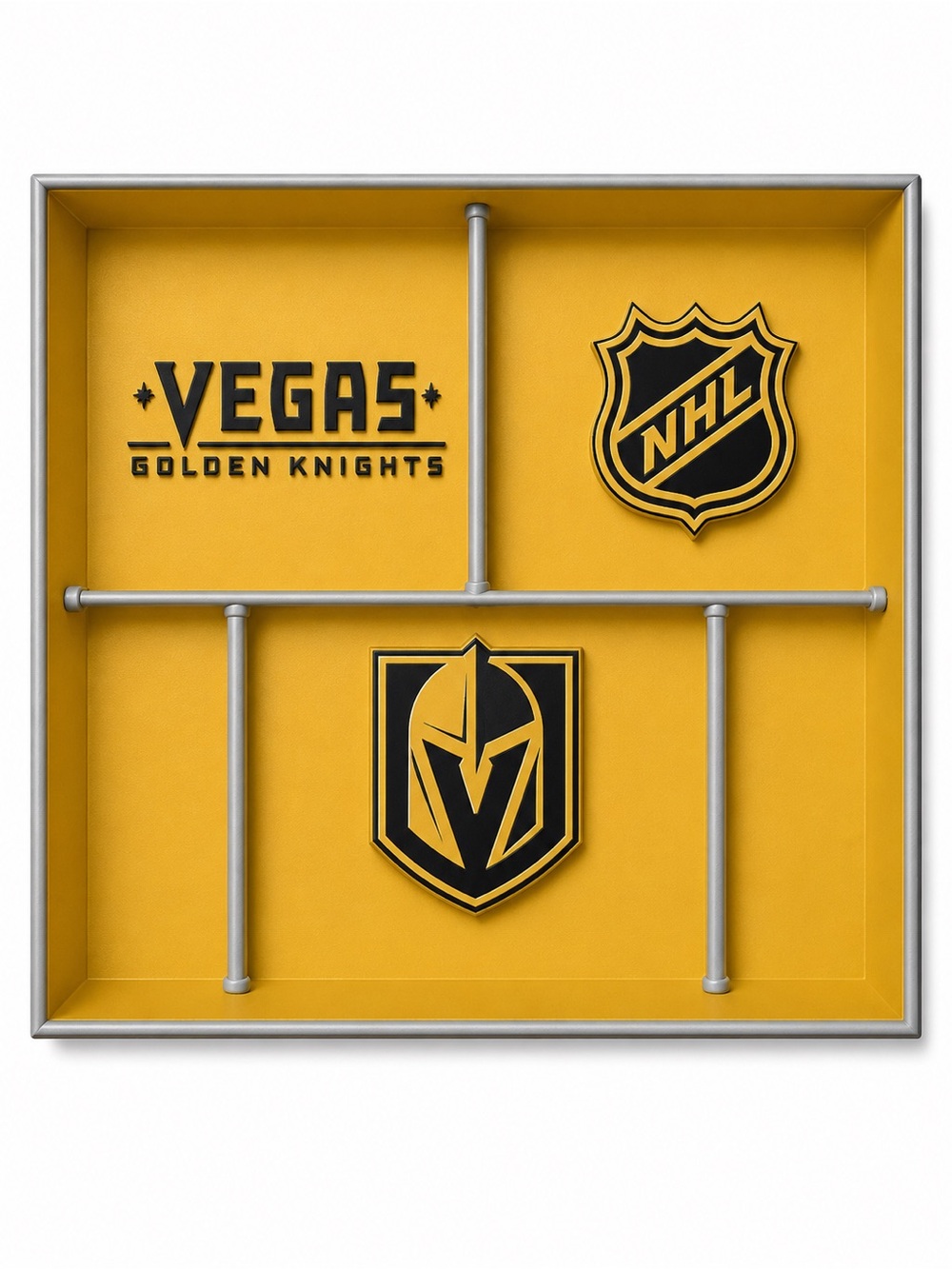 Vegas Golden Knights NHL Pocket Dump Tray - For Keys, Wallet, Money, Etc